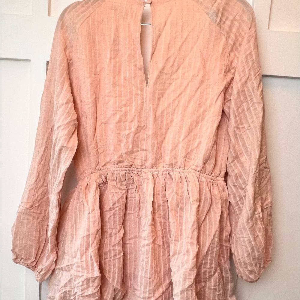 Lulus Blush Pink Romper Shorts Medium NEW Lulu Coquette Balletcore Barbiecore - Picture 7 of 9